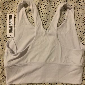 Joah brown white top